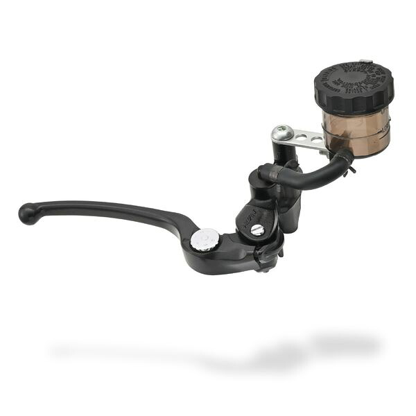 デイトナ DAYTONA 39985 NISSIN ニッシン バイク用 ラジアル ブレーキマスターシリンダー 縦型5／8インチ 横型11mm &minus; 1／2インチ相当 ブラックボディ／ブラックレバー スモークタンク｜測定器・工具のイーデンキ