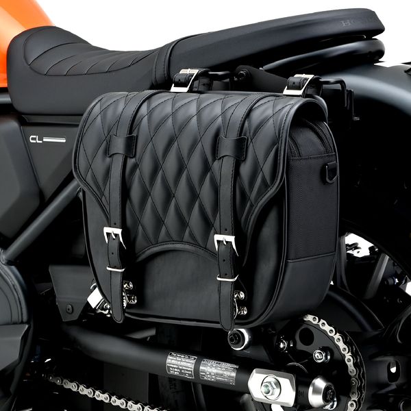 (LINEクーポン有)デイトナ DAYTONA 40263 ヘンリービギンズ Henly Begins デイトナ バイク用 サイドバッグ 12L サドルバッグ DHS－37 トラぺ ダイヤ