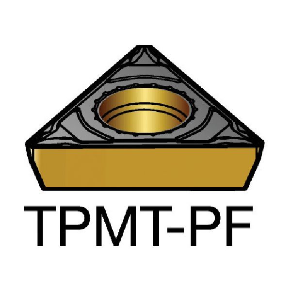 【即納在庫品】「直送」サンドビック TPMT 11 03 04-PF（1515） 【10個入】 コロターン111 旋削用ポジチップ 120 1515 TPMT110304PF1515