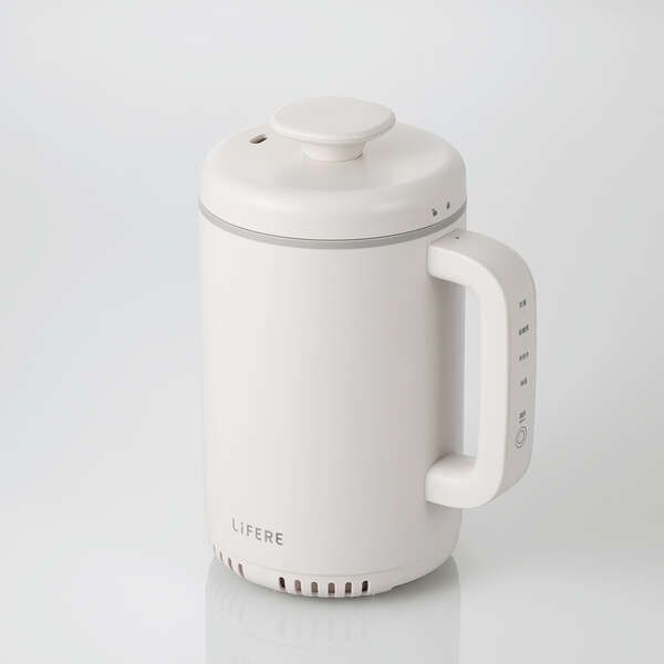 (LINEクーポン有)ELECOM エレコム HAC-RCIH01WH 小型IH炊飯器 ホワイト HACRCIH01WH
