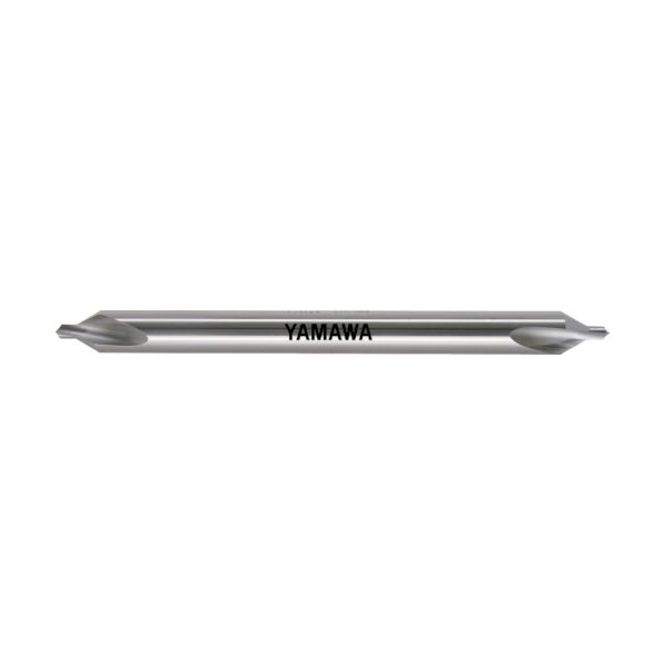 ヤマワ CD-SL-150-2 ロングシャンク弱ねじれ溝A形60° センタ穴ドリル CD-SL L150 2X60°X6 CDSL1502