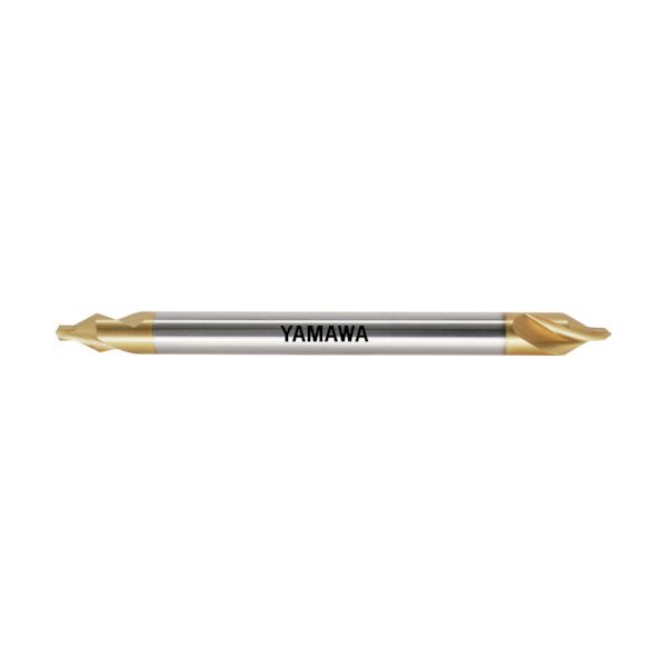 ヤマワ CE-SL-V-L-100-1X4 ロングシャンクコーティング強ねじれ溝A形60° センタ穴ドリル CE－SL V L100 1X60°X4 CESLVL1001X4