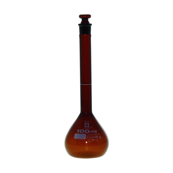 ＳＩＢＡＴＡ 026100-100 メスフラスコ 茶 カスタムA 100mL 026100100