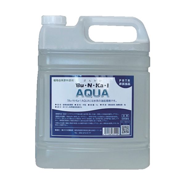 ヤナギ研究所 AQUA-5L 鉱物油用油処理剤 Bu・N・Ka・I AQUA 5L缶 AQUA5L