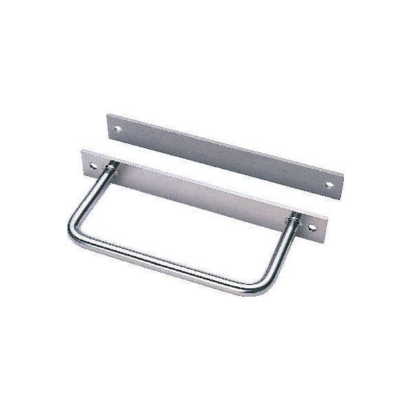 (LINEクーポン有)クマモト A085B check ステンレス 座付型タラップ 22×200×400