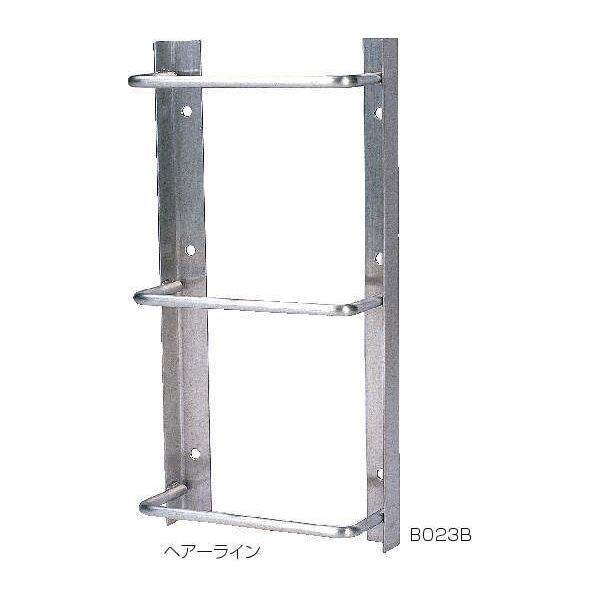 (LINEクーポン有)【個人宅配送不可】クマモト B029F 直送 代引不可・他メーカー同梱不可 check ステンレス 塔屋タラップL型 裏板 FB－6×50×350