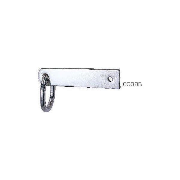 (LINEクーポン有)クマモト C038B 厚板用 check C038B ステン 吊環平足 小判型FB12×65×300 C038B厚板用