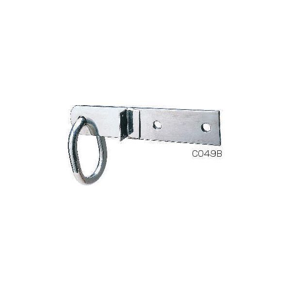 (LINEクーポン有)クマモト C049B check ステンレス 吊環平足住都用L付 9×65×330