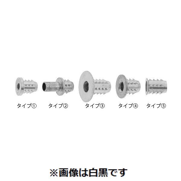 (LINEクーポン有)【個人宅配送不可】ＳＵＮＣＯ 4547733573662 【180個入】直送 代引不可・他メーカー同梱不可 三価ホワイト 鬼目ナット Bタイプ 8 X 20．5