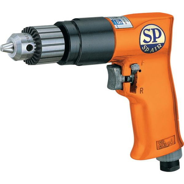 (LINEクーポン有)ＳＰ SPD-52 エアードリル10mm 正逆回転機構付 SPD52｜測定器・工具のイーデンキ