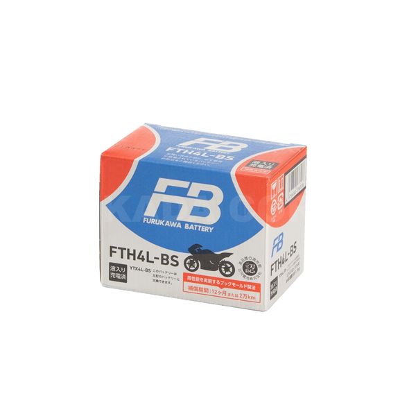 (LINEクーポン有)古河電池 古河バッテリー 4976650276538 FTH4L-BS?二輪バッテリー液入充電済
