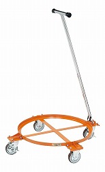 (LINEクーポン有)【個人宅配送不可】サカエ SAKAE DR-1TM 直送 代引不可・他メーカー同梱不可 車上渡し 円形ドラム台車 DR1TM オレンジ｜測定器・工具のイーデンキ
