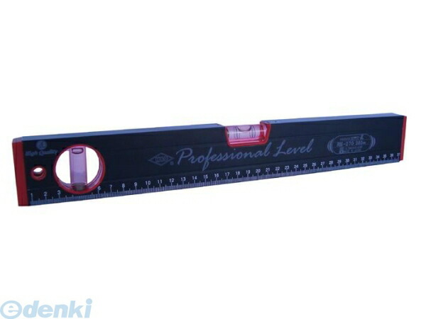(LINEクーポン有)アカツキ製作所 RB-270M 450MM ＫＯＤ マグネット付 箱型アルミレベル 黒×赤 RB270M450MM