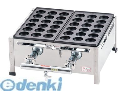 (LINEクーポン有)GTK7808 関西式たこ焼器 １８穴 ３枚掛 １３Ａ 荒木金属製作所 TKG
