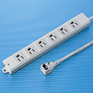 【即納在庫品】「直送」サンワサプライ TAP-KE6L-3 工事物件タップ 抜け止めコンセント 6個口 L型 ケーブル長3mTAPKE6L3 SANWA 抜け止めコンセント L型 抜け止めタイプ SUPPLY