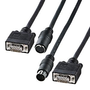 (LINEクーポン有)サンワサプライ KC-K100 ディスプレイ工事配線ケーブル アナログRGB・10m KCK100 SUPPLY SANWA
