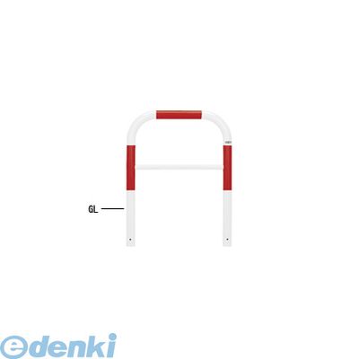 【個人宅配送不可】【個数:1個】帝金 Teikin 82-A3 R&W 直送 代引不可・他メーカー同梱不可 スチール製バリカー 横型・コノ字型・アーチ型・U字型車止めポール スタンダードタイプ 中桟付・中桟あり φ60.5xt2.8 W700 H650 mm 赤白色 82A3R&W|測定器・工具のイーデンキ
