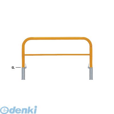 【個人宅配送不可】【個数：1個】帝金 Teikin 82P3-15 W 直送 代引不可・他メーカー同梱不可 スチール製バリカー　横型・コノ字型・アーチ型・U字型車止めポール スタンダードタイプ 中桟付・中桟あり　φ60.5&times;t2.8 W1500 H650 ｍｍ 白色 82P315W｜測定器・工具のイーデンキ