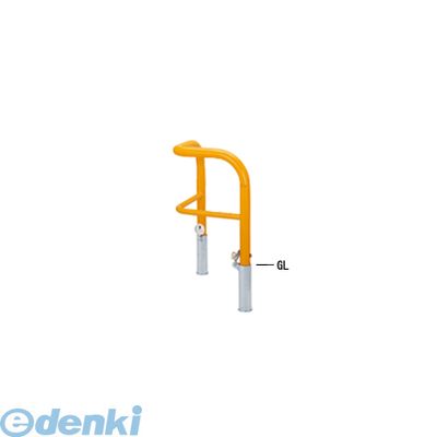 【個人宅配送不可】帝金 Teikin 82R-PK3 W 直送 代引不可・他メーカー同梱不可 スチール製バリカー　横型・コノ字型・アーチ型・U字型車止めポール スタンダードタイプ 中桟付・中桟あり　φ60.5&times;t2.8 W500&times;500 H650 ｍｍ 白色 82RPK3W｜測定器・工具のイーデンキ