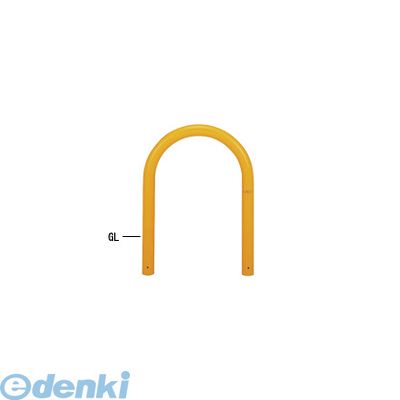 【個人宅配送不可】【個数：1個】帝金 Teikin 83A2-06 W 直送 代引不可・他メーカー同梱不可 スチール製バリカー　横型・コノ字型・アーチ型・U字型車止めポール スタンダードタイプ φ76.3&times;t3.2 W600 H650 ｍｍ 白色 83A206W｜測定器・工具のイーデンキ