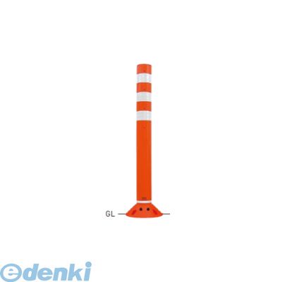 【個人宅配送不可】【個数：1個】帝金 Teikin RC-80B OR 直送 代引不可・他メーカー同梱不可 ポリウレタンバリカー　ラウンドコーン　オレンジ色 ガードコーン RC80BOR｜測定器・工具のイーデンキ