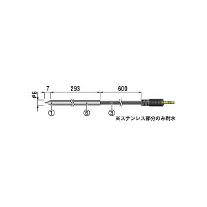 (LINEクーポン有)ティアンドデイ T＆D TR-0506 ステンレス保護管センサ TR0506