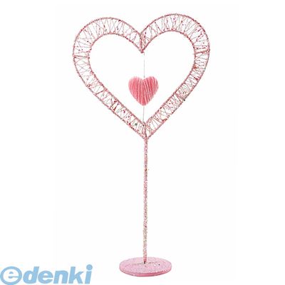 (LINEクーポン有)【造花・装飾】【数量限定につき、売切の際はご了承ください】 DIHE9993 60cmピンキーバレンタインハートスタンド
