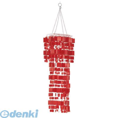 (LINEクーポン有)【造花・装飾】【数量限定につき、売切の際はご了承ください】 DICH9002 直送 代引不可・他メーカー同梱不可 120cmクリスタルレッドシャンデリア 8,381円