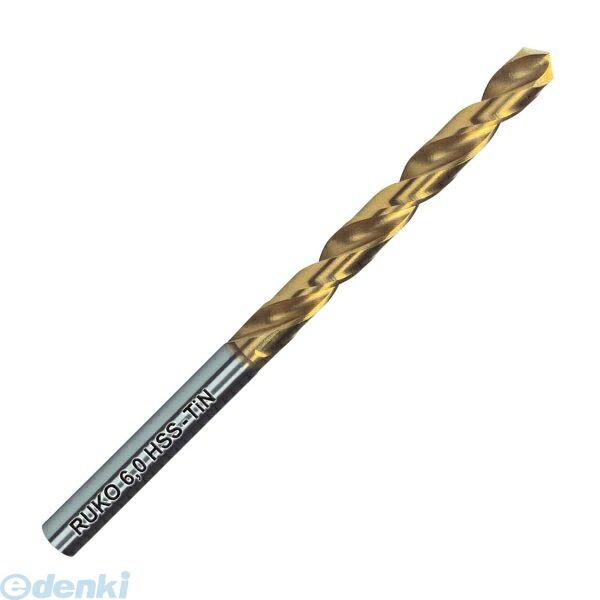 (LINEクーポン有)ルコ RUKO 250080T 【10個入り】 TiNコート ストレートシャンクドリル HSS 8．0MM
