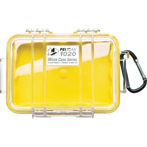 【即納在庫品】「直送」ペリカン ペリカン 1020Y マイクロケース １０２０ 黄 １７３×１２１×５４ 420-5031 PELICAN PRODUCTS社 ペリカンプロダクツ