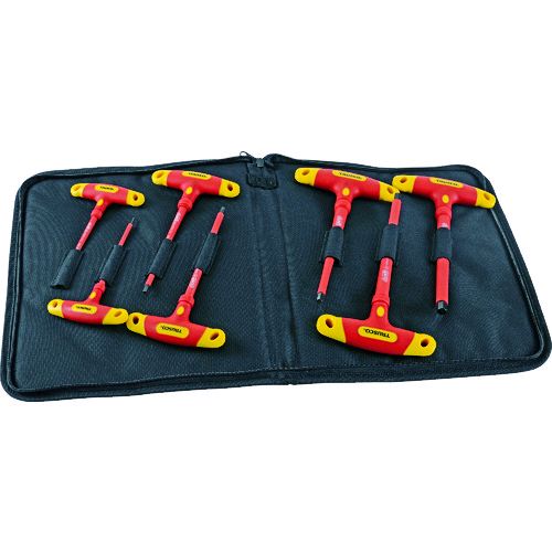 【即納在庫品】「直送」トラスコ中山 TZTR7S 絶縁T型六角棒レンチ7本セット 絶縁工具|測定器・工具のイーデンキ