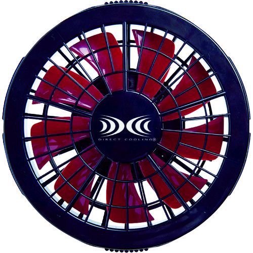 【即納在庫品】「直送」ジーベック FAN2200R-999-888 ワンタッチファン単体２個 クロ×アカ ＦＡＮ２２００Ｒ－９９９－８８８ FAN2200R999888