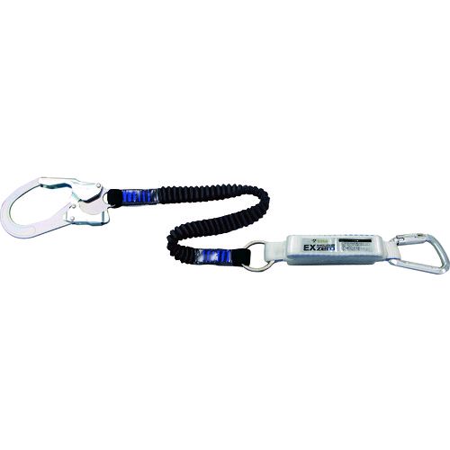 【即納在庫品】「直送」タイタン HL-ZB-130 ＥＸ－ｚｅｒｏ 伸縮ストラップ式 ＴＹＰＥ－１ ランヤードブラック シングル １３０ｋｇ３０ｋｇ HLZB130 サンコー 墜落制止用器具