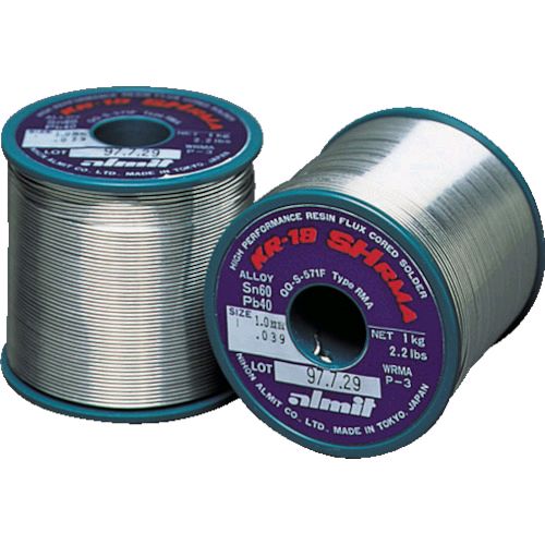 【即納在庫品】「直送」アルミット KR19SHRMA-SN60-P-3-1.6MM 鉛入りやに入りはんだ　ＫＲ－１９　ＳＨ　ＲＭＡ　１．６ｍｍ KR19SHRMASN60P31.6MM