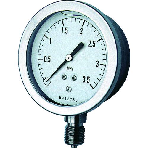 【即納在庫品】「直送」長野計器 NKS GV51-133-0.1MP グリセン入圧力計 Ａ枠立型 Φ７５ 最小目盛０．００５ GV511330.1MP