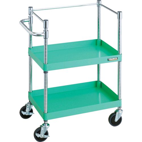 トラスコ TRUSCO PEW-962K-YG ツールワゴン フェニックスワゴン 省音 600X400XH880 3方枠付 ヤンググリーンPEW962KYG8000|測定器・工具のイーデンキ