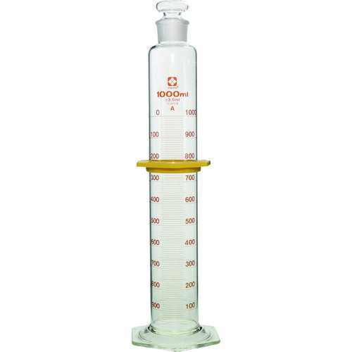 SIBATA 023550-1000 有栓メスシリンダー スーパーグレード 1L 235501000|測定器・工具のイーデンキ