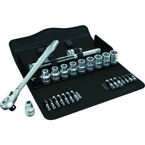 【即納在庫品】「直送」Wera 004078 ソケットレンチセット 8100SC8 サイクロップラチェット「メタル」セット 1/2