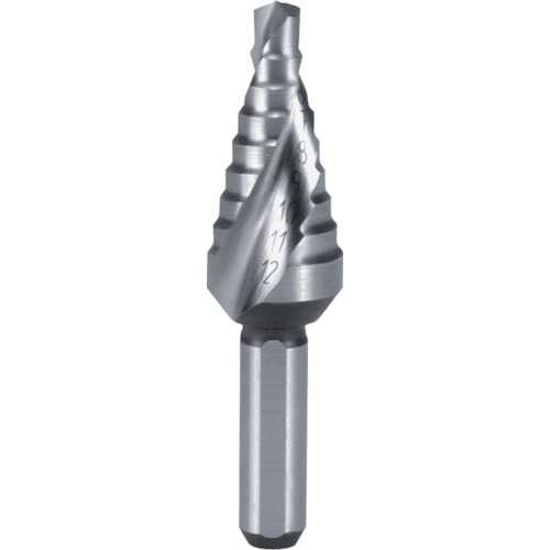 【即納在庫品】「直送」ＲＵＫＯ社 101061 ２枚刃スパイラルステップドリル　１２ｍｍ　短尺 486-3585