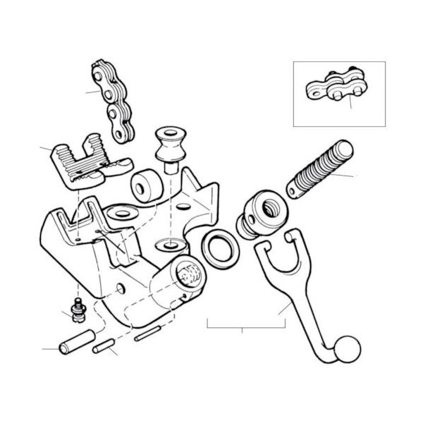 【即納在庫品】「直送」リジッド RIDGID 41005 Ｅ－２４８３ チェーンアッセン Ｆ／ＢＣ－２１０．４２５ チェーンアッセン RIDGE Tool Company リッジツール