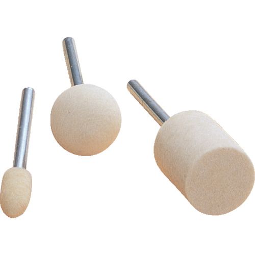 【即納在庫品】「直送」ナカニシ 53318 フェルトバフ １０本入 外径１２ｍｍ 53318 297-4908 NAKANISHI 円柱 TRナカニシ 研削研磨用品 ハード