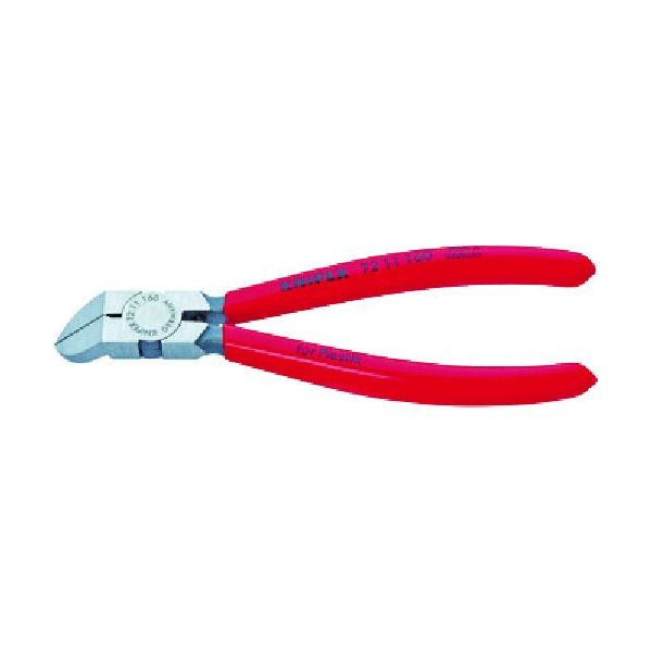 (LINEクーポン有)【即納在庫品】「直送」ＫＮＩＰＥＸ 7211-160 ７２１１－１６０　プラスチック用ニッパー　４５度 7211160