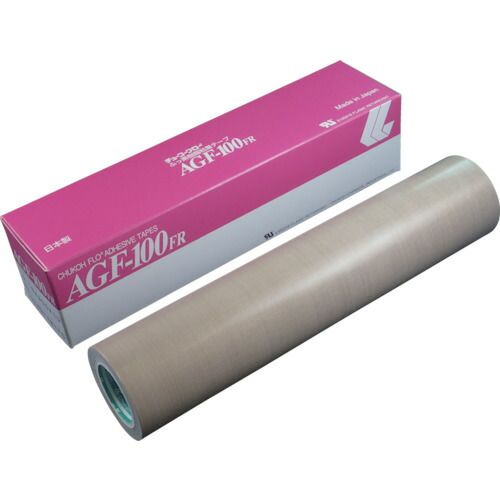 【即納在庫品】「直送」中興化成工業 AGF100FR15X300 フッ素樹脂 テフロンPTFE製 ガラスクロス粘着テープ AGFー100FR 0.15t×300w×10m|測定器・工具のイーデンキ