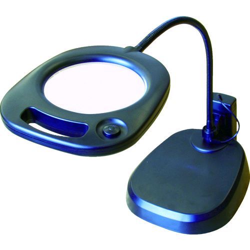 【即納在庫品】「直送」池田レンズ工業 CMS-130 LEDライト付スタンドルーペ CMS130 365-0120|測定器・工具のイーデンキ