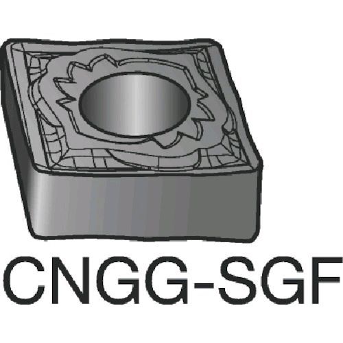 【即納在庫品】「直送」サンドビック ＳＶ CNGG120404-SGFS05F 【10個入】 Ｔ&minus;Ｍａｘ　Ｐ　旋削用ネガ・チップ　Ｓ０５Ｆ　超硬CNGG120404SGF8716S05F｜測定器・工具のイーデンキ