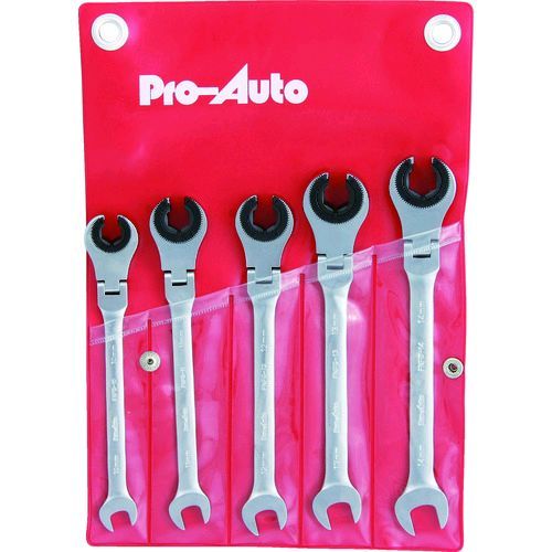 Ｐｒｏ&minus;Ａｕｔｏ FNFG-5SP ５本組フレアナットフレックスギアレンチセット FNFG5SP スエカゲツール SUEKAGE SEKPROAUTO プロオート｜測定器・工具のイーデンキ