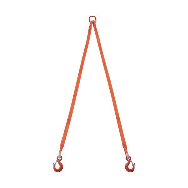 トラスコ TRUSCO G35-2P20 2本吊ベルトスリングセット 35mm幅X2m 吊り角度60°時荷重1．72t 最大使用荷重2t G352P20