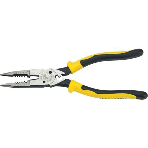 【即納在庫品】「直送」ＫＬＥＩＮ J207-8CR ロングノーズプライヤー コンフォートハンドル 圧着機能付 ２２０ｍｍ J2078CR TOOLS社 クラインツールズ