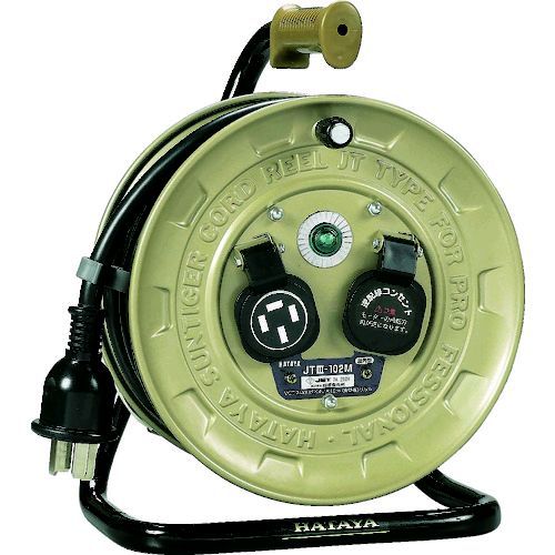 【即納在庫品】「直送」ハタヤ HATAYA JT3-102M コードリール 三相200Vアース付 20A 10m J JT3102M ハタヤリミテッド コンパクトタイプ｜測定器・工具のイーデンキ