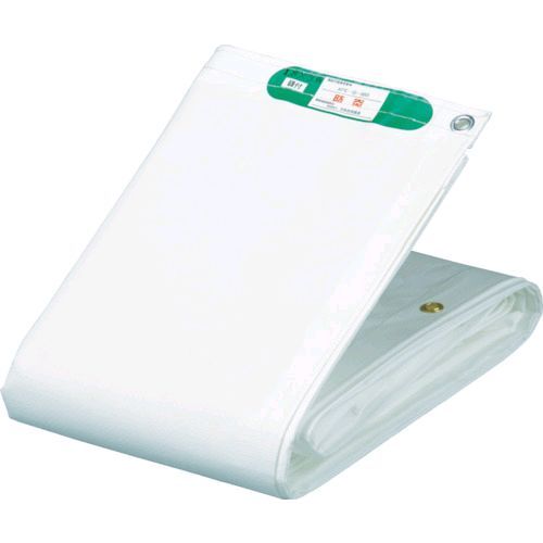 萩原 KEB3654 国産塩ビ防炎シート 養生用 ホワイト 3.6m×5.4m|測定器・工具のイーデンキ